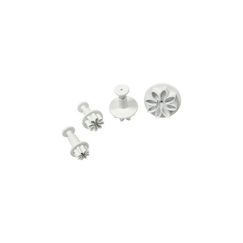 4 TAGLIAPASTA ad espulsione fiore Margherita - per biscotti o dolci