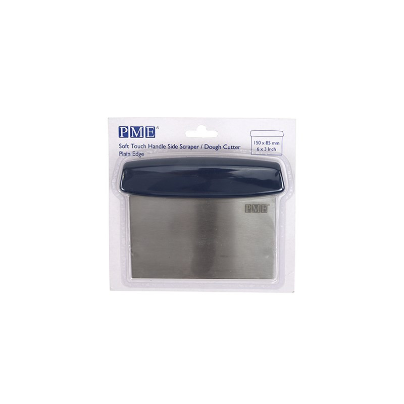 Spatola raschietto inox per laterale con manico ergonomico - bordo liscio 15cm