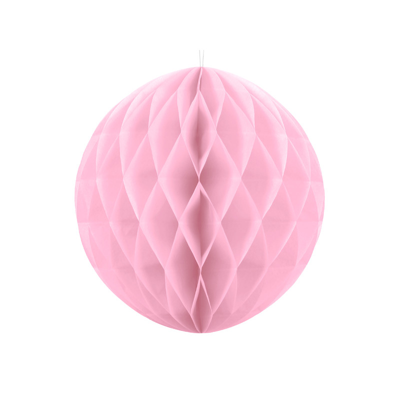 Decorazione SFERA ROSA carta frufru forma sferica - 10cm