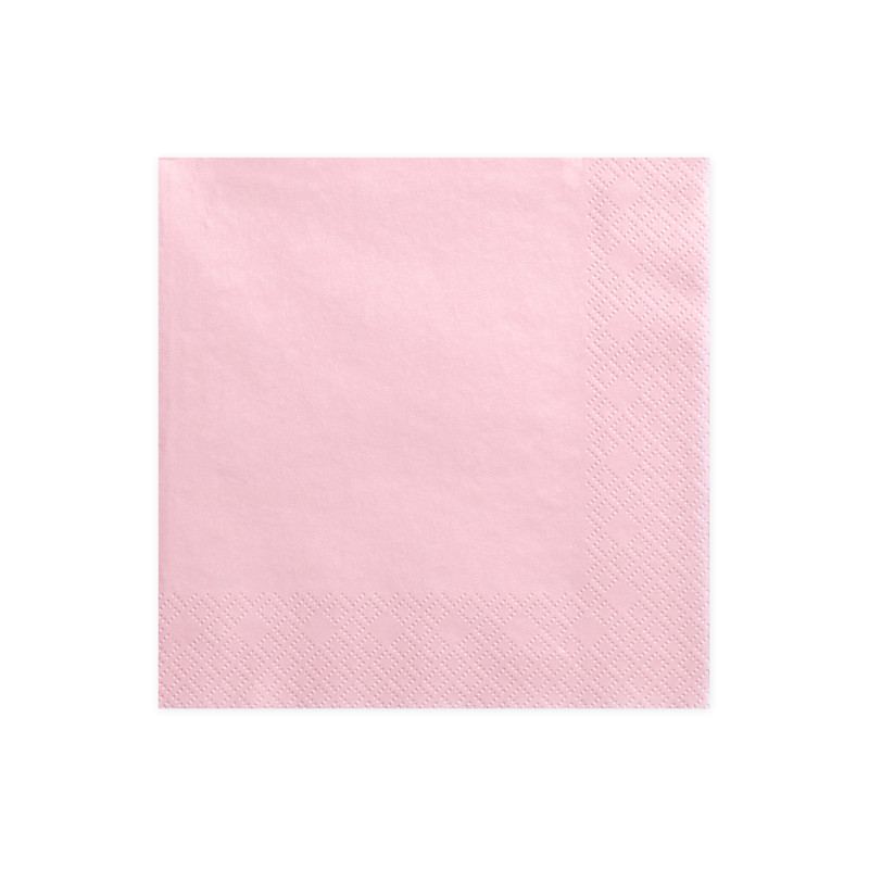 20 TOVAGLIOLI Rosa baby in carta monouso - Tovagliolo di cellulosa 3 veli