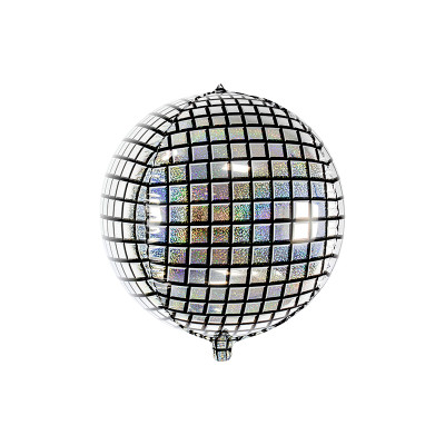 Pallone PALLONCINO SFERA Disco Ball in foil Mylar gonfiabile ad aria o elio 40CM