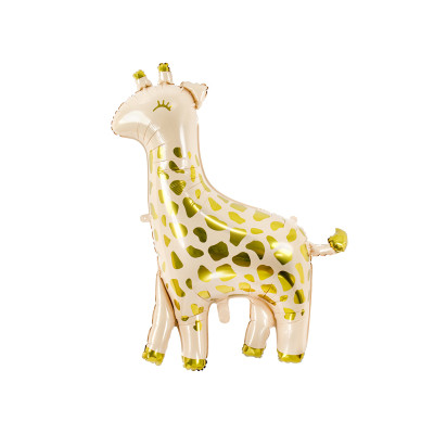 PALLONCINO in foil Mylar a forma di Giraffa pallone gonfiabile ad elio 80x102cm