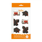 Soggetti Laurea - Decorazione in zucchero per Dolci - Tocco, tunica e pergamena