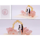 Biglietto augurale ORIGAMO OUR DREAM matrimonio sposi - realizzato a mano