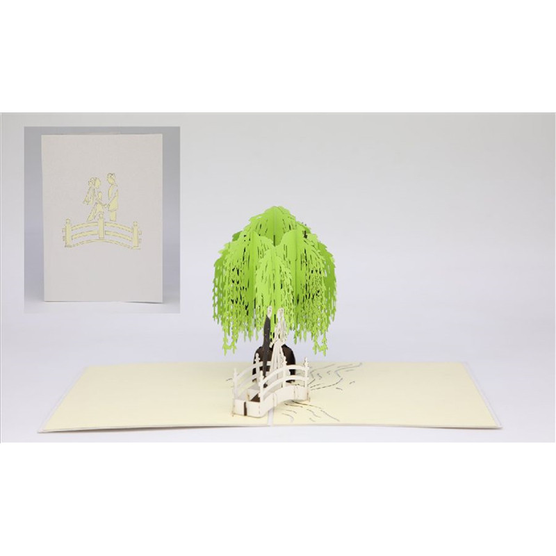 Biglietto augurale ORIGAMO PROMESSA D'AMORE matrimonio sposi- realizzato a mano