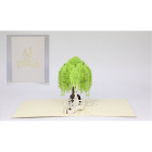 Biglietto augurale ORIGAMO PROMESSA D'AMORE matrimonio sposi- realizzato a mano