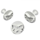 3 TAGLIAPASTA ad espulsione FARFALLA farfallina - per biscotti o dolci