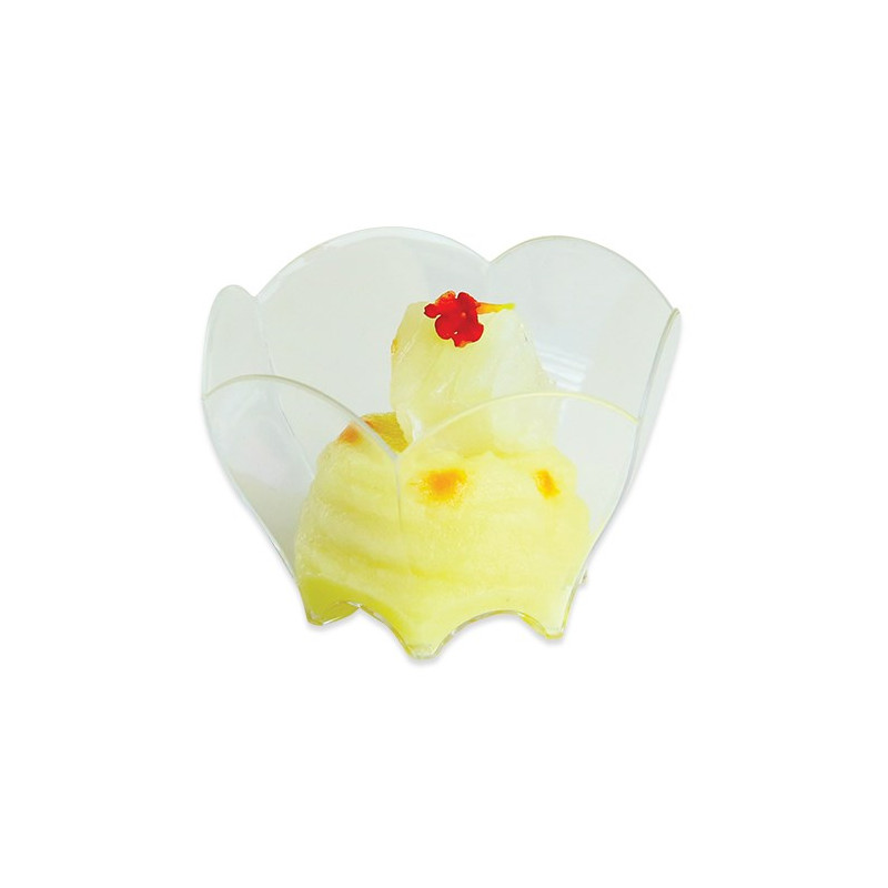 12pz Bicchierini Tulipano - Finger Food in plastica trasparente - 7x4,5cm