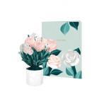 Biglietto augurale Flora Origamo MINI PEONIES peonie - realizzato a mano