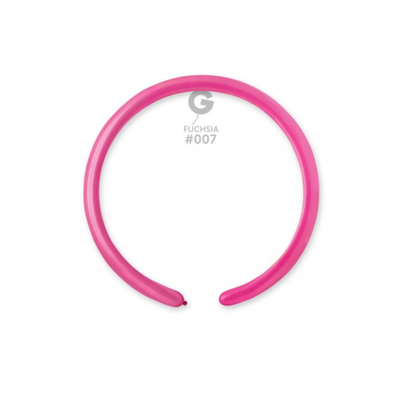 palloncini modellabili Fuchsia 007 - 1" / 2,5cm - D2 - 100 pz