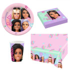 Coordinato festa Bambola BARBIE bambini piatti bicchieri tovaglioli tovaglia