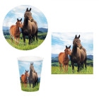 Coordinato festa Cavallo e pony bambini piatti bicchieri tovaglioli