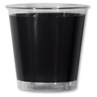 10 Bicchieri NERO in plastica Kristal - addobbo decoro tavola