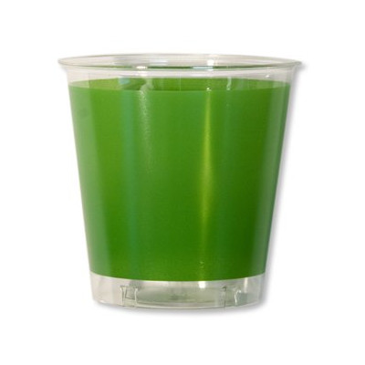 10 Bicchieri VERDE PRATO in plastica Kristal - addobbo decoro tavola