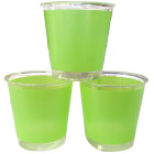 10 Bicchieri VERDINO in plastica Kristal - addobbo decoro tavola