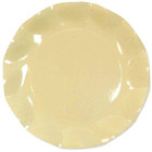 10 Piatti grande Ø27cm PANNA in carta - addobbo decoro tavola