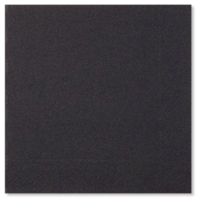 25 Tovaglioli NERO in carta monouso 33x33cm 3 veli - addobbo decoro tavola