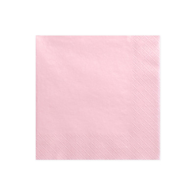 20 TOVAGLIOLI Rosa in carta monouso - Tovagliolo di cellulosa 3 veli