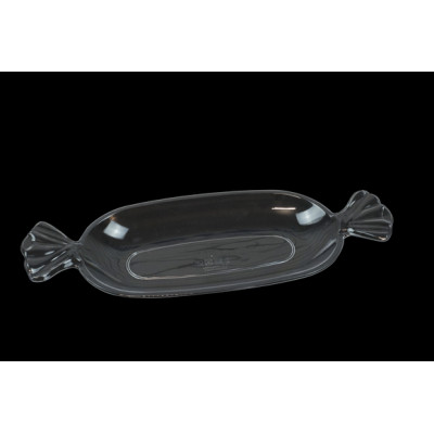 3x Vassoi Ciotola a forma di CARAMELLA in plastica 38x15cm - ideale per dolci