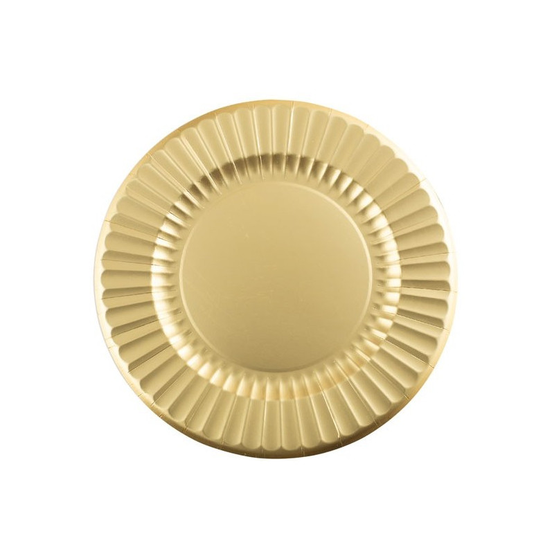 6 Sottopiatti Ø33cm ORO SATINATO piatto MAXI sottopiatto in carta monouso