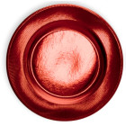 4 SottoPiatto Ø32,4cm ROSSO RUGGINE in carta - addobbo decoro tavola