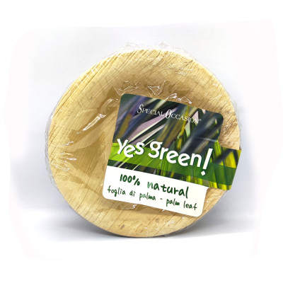 6 Ciotoline 13cm in foglia di palma completamente naturali