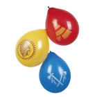 6 PALLONCINI in LATTICE - INDIANI - pallone per feste, COMPLEANNO