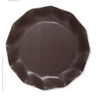 8  Piatti MARRONE in carta monouso Ø27cm - addobbo decoro tavola