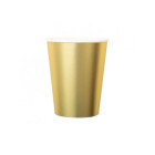 8 Bicchieri in carta ORO- dorati - addobbo decoro tavola