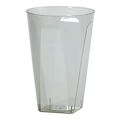 8 Bicchieri trasparenti Fumo in Plastica rigida - addobbo decoro tavola