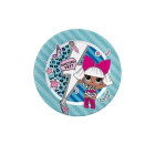 8 Piatti dessert LOL SURPRISE Ø19,5cm - addobbo decoro tavolo torta - festa per bambini