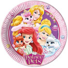 8 Piatti dessert Principesse Palace Pets Disney Ø23cm - festa per bambini