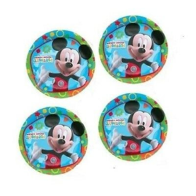 8 Piatti dessert Topolino Mickey Mouse Disney Principess Ø23cm - festa per bambini
