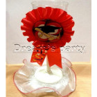 BICCHIERE CON COCCARDA LAUREA H. 19CM