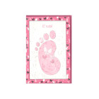 Biglietto di Auguri Nascita Bimba Rosa