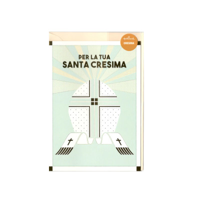 Biglietto di Auguri per la tua Santa Cresima - biglietto augurale con busta