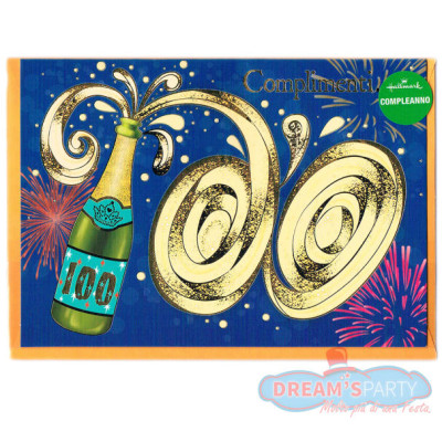 Biglietto di Compleanno - Pop Up 100 Anni