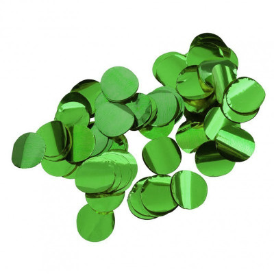 Busta CORIANDOLI il foil VERDE - busta dischetti metallizzati 20gr