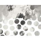 Busta CORIANDOLI in foil ARGENTO - 15gr dischetti metallizzati decorazione tavolo