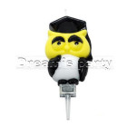 CANDELA CIVETTA LAUREA 9 CM