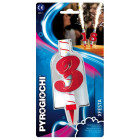 Candela Fiaccola Fontana per Torta numero 3