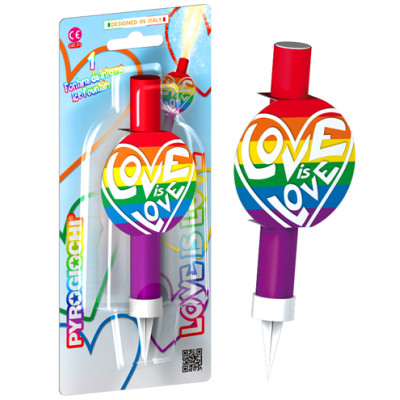 Candela Fiaccola RainBow LOVE is LOVE - Fontana per Torta gay lesbo