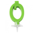 CANDELA numero 0 VERDE per torta - candelina numerale per torte e dolci