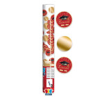 Cannone SPARACORIANDOLI LAUREA Rossi e Oro - Tubo lancia coriandoli 30cm