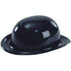 Cappello Bombetta nera in plastica travestimento Charlotte