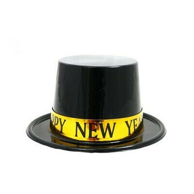 Cappello Cilindo in plastica HAPPY NEW YEAR gadget festa CAPODANNO