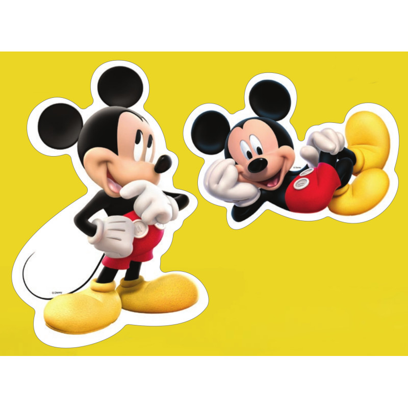 CIALDA decorativa in ostia Sagoma TOPOLINO - per torte - 1 pezzo casuale