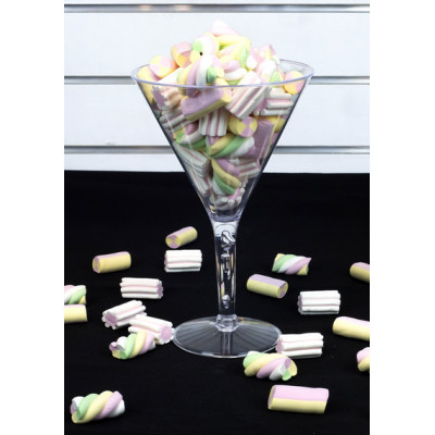 Ciotola COPPA martini in plastica - Alzata per caramelle, marshmallow, dolci ecc.