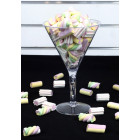 Ciotola COPPA martini in plastica - Alzata per caramelle, marshmallow, dolci ecc.
