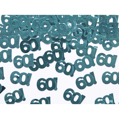 Confetti - Coriandolini da tavola numero 60 - idea per addobbo tavola 60 anni